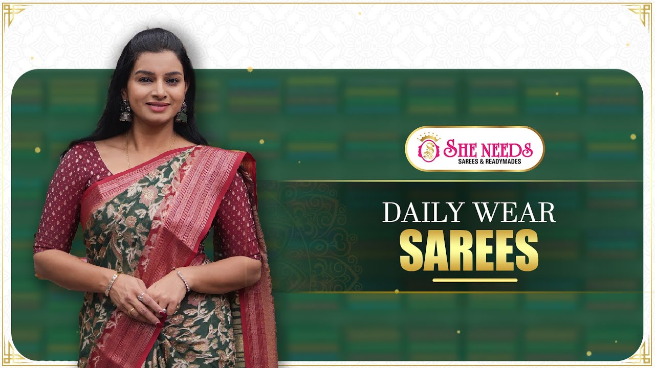 Сари для повседневной носки в She Needs Saree World | Новейшая коллекция удобных сари 2025 года