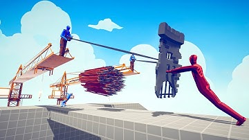 2 RURAL HARPOONS and GOD SPEAR THROWER vs EVERY UNIT | TABS - Totally Accurate Battle Simulator