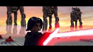 LEGO Star Wars The Last Jedi:  Luke Skywalker vs. Kylo Ren on Crait [Shot for Shot]...