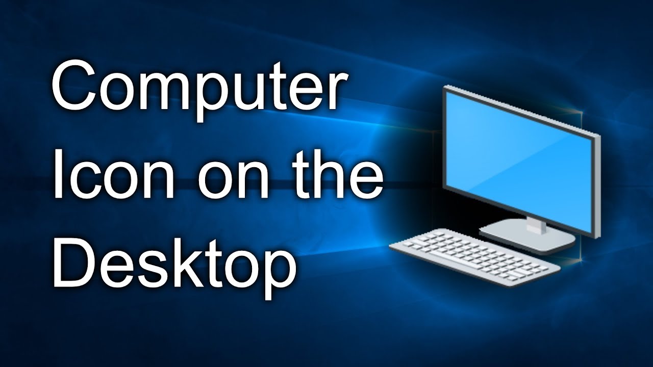 How To Enable The My Computer This Pc Icon On The Desktop In