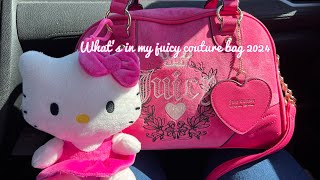 What's in my purse 2024 juicy couture bowler bag