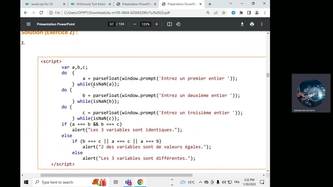 32. JavaScript: Exercices les Boucles Part 1 - YouTube