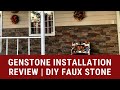 Genstone Installation Review | DIY Faux Stone
