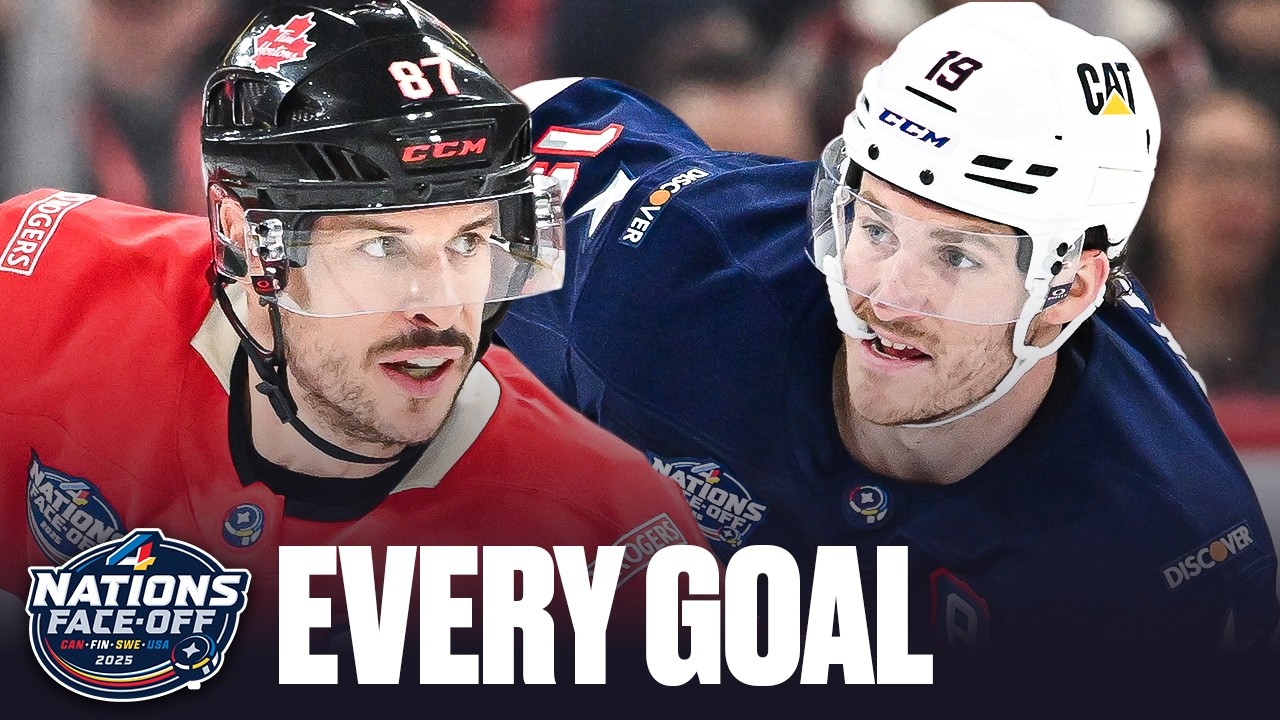 Every USA & Canada Goal From 2025 4 Nations Face-Off - YouTube