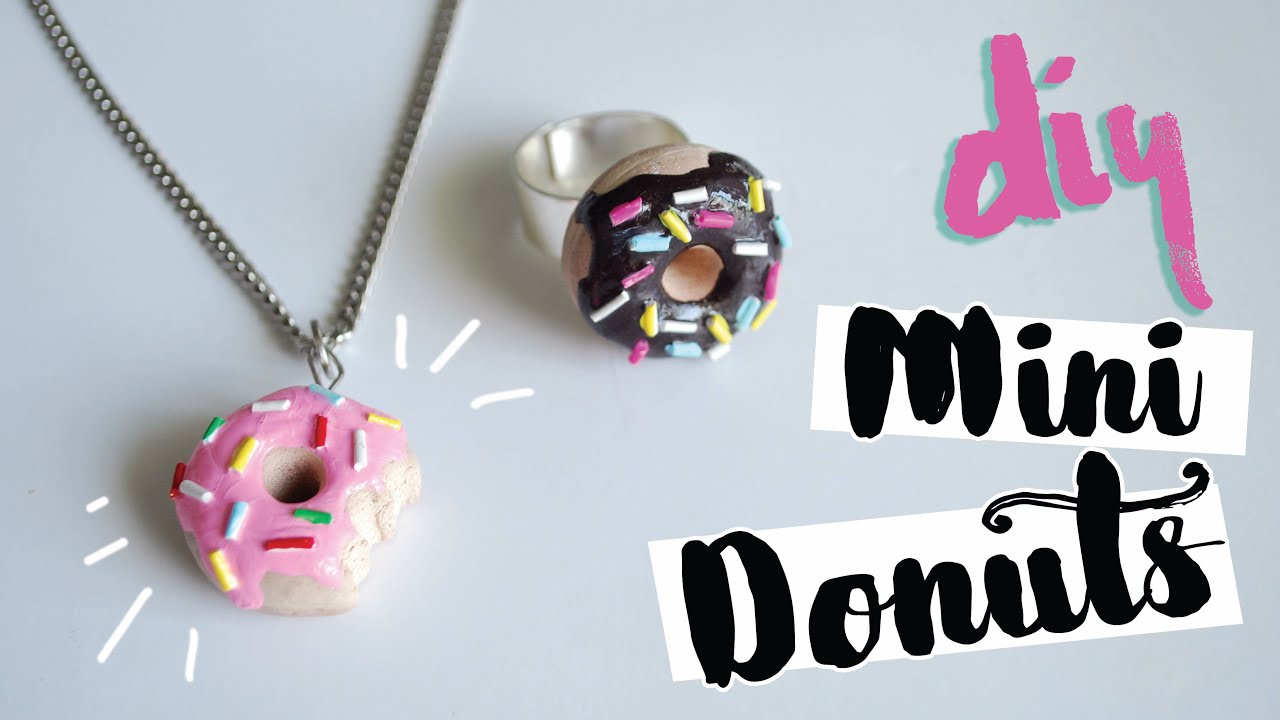 DIY: MINI DONUTS (Colar e Anel)! Por Isabelle Verona