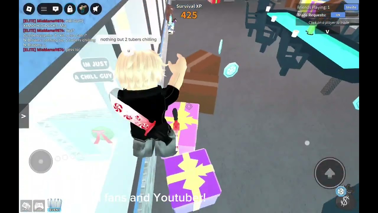 Mm2 with Fans and YOUTUBER:@MiaBellalala (calming music)