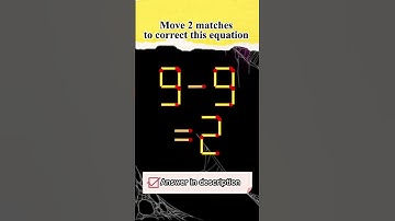 Мatchstick puzzle №148 Move 2 matches to correct this equation