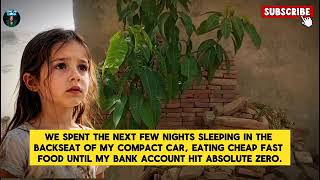 My 6-year old and me were at a SHELTER when a black sedan arrived....