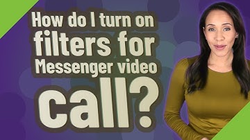 How do I turn on filters for Messenger video call?