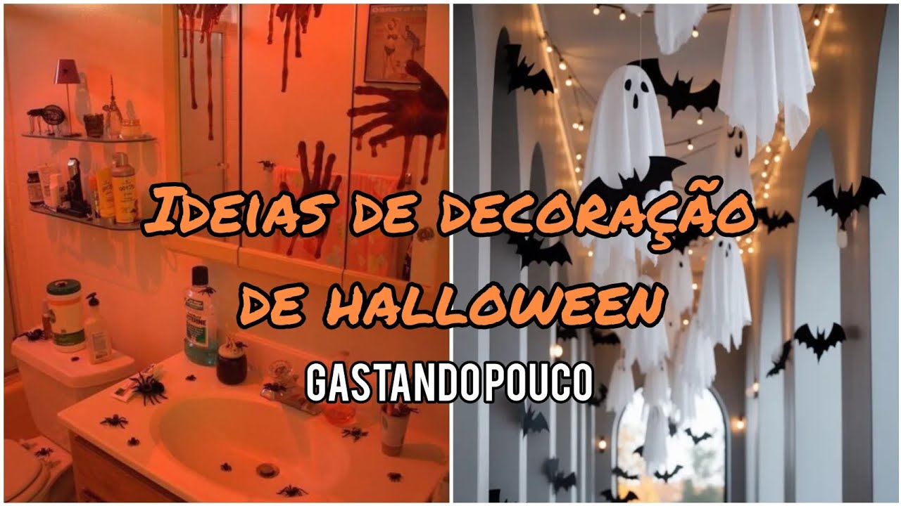 IDEIAS criativas e BARATAS para festa de Halloween 🎃.