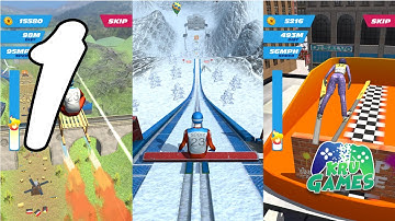 Ski Ramp Jumping Gameplay Walkthrough #1 (Android, IOS)