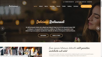 Delicious – Free Restaurant Bootstrap Template -CodeBox