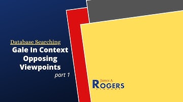 Gale in Context: Opposing Viewpoints Part 1