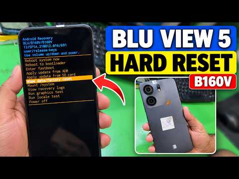 BLU View 5 B160V Hard Reset Without PC | Remove PIN, Password & Pattern Lock