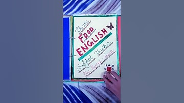 MDP project || MDP file || class 3 || theme FOOD ||  #project #mdp project #mdp #kendriya_vidyalaya