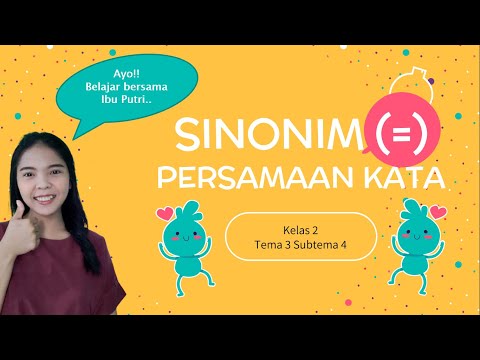 Video: Apa Sinonim untuk Kapan?