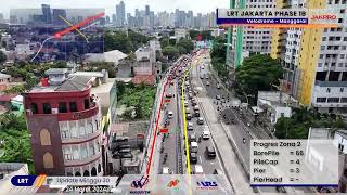 Progres LRT Jakarta Fase 1B Minggu ke 30: Jakpro kebut pembangunan, wujudkan Jakarta kota Global