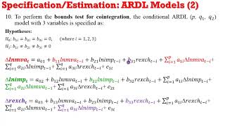 This is How to Specify ARDL Models #ardl #ecm #boundstest #cointegration #lags screenshot 1