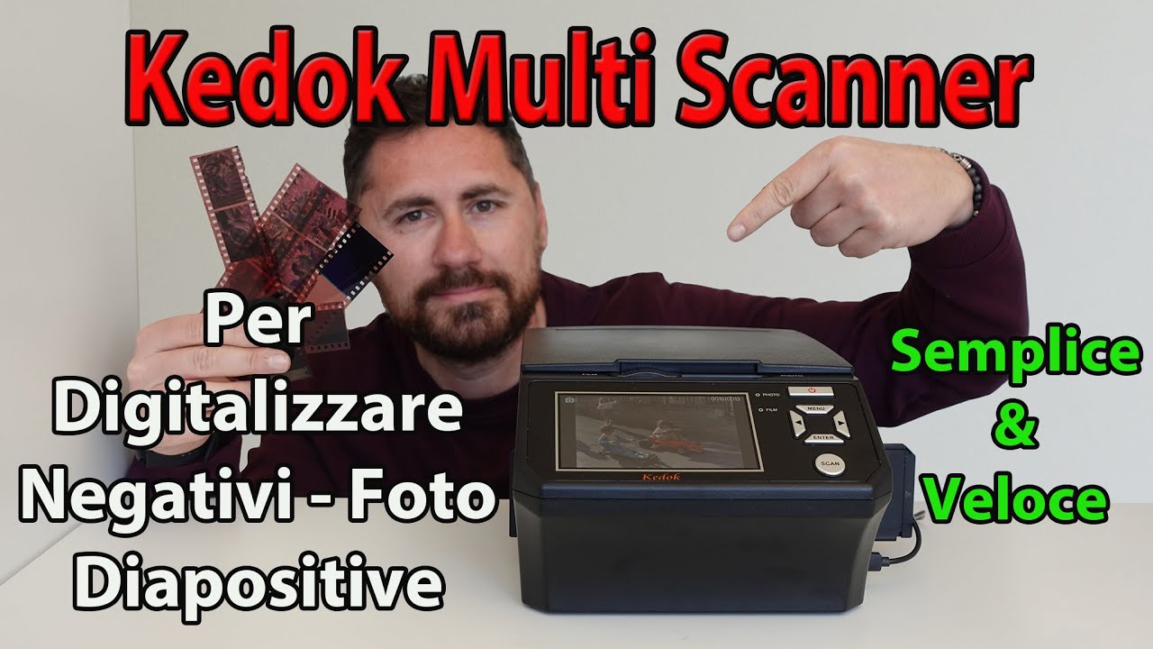 Kedok Multi Scanner for Digitizing Photo Negatives Slides 