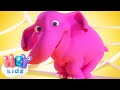 The elephant song  one elephant went out to play  heykids  nursery rhymes