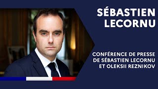 Conférence de presse entre Sébastien Lecornu et Oleksii Reznikov