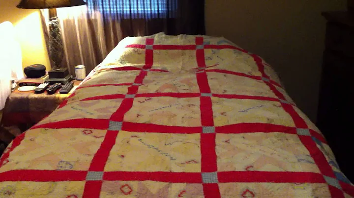 My quilt that GREAT GRANDMA DOWNING made for my GR...