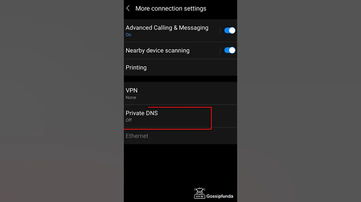 Private DNS Settings in Mobile #shorts #dns #android #privatedns