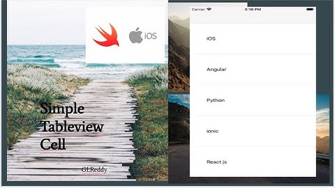 How to Create a UITableViewCell in Swift 5 by Using  MVC Design pattern