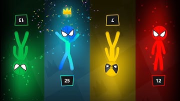 Stickman Party - Gameplay Random Funny MiniGames, 1 2 3 4 Plyer New Update - ShiftGameplay part 77