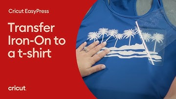 How to transfer Iron-on to a shirt - Working with Cricut EasyPress 2 | Beginner