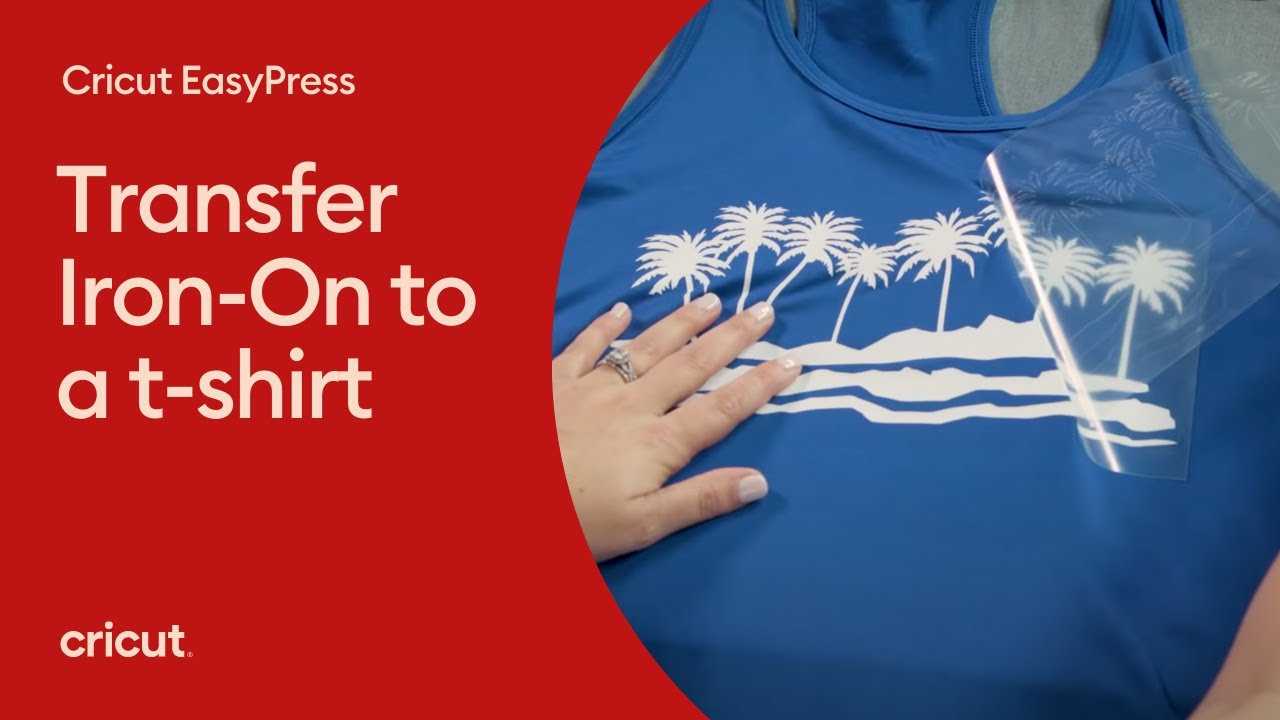 How to transfer Iron-on to a shirt - Working with Cricut EasyPress 2