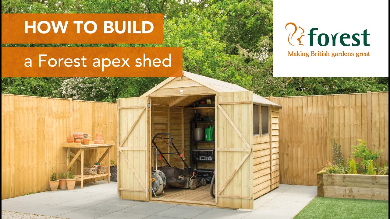 How to build a Forest apex shed - YouTube