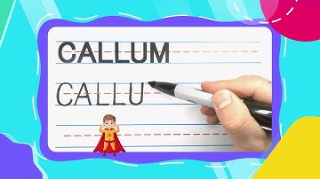 How To Write CALLUM | Write With Me! -- FOR KIDS