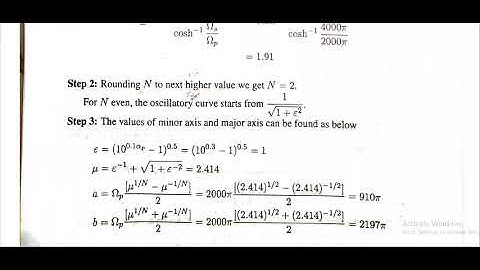 JNTUK R16 III ECEIISEM DIGITAL SIGNAL PROCESSING UNIT3  NUMERICAL EXAMPLES ON  CHEBYSHEV FILTER   BY
