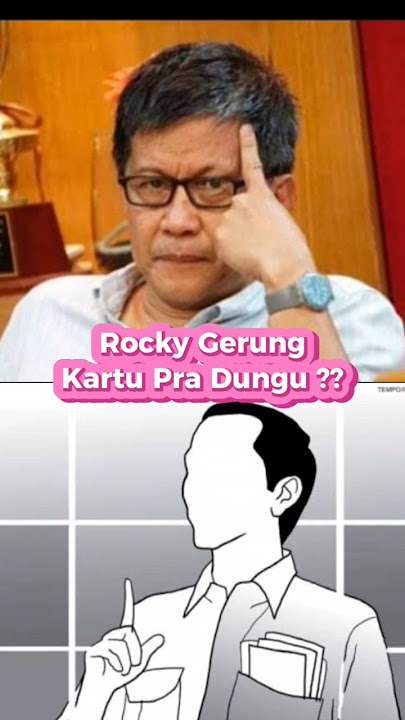Rocky Gerung ‼️ Kartu Pra Dungu #rockygerung #akalsehat #shorts #beritaviral
