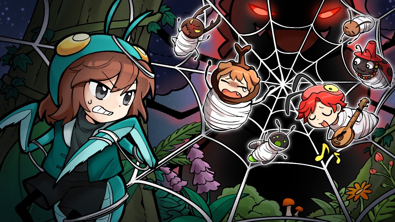 끔찍한 보스가 있는 거미줄에 걸려버린 곤충들.. 살아남을 수 있을까?