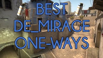 CS:GO - Mirage / Mid / Best 5 one-way smokes! / Short