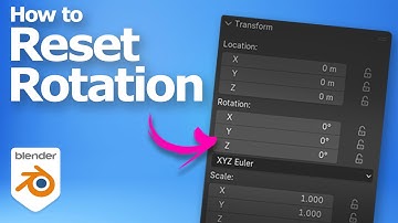 Blender how to reset rotation