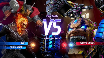 MARVEL VS. CAPCOM: INFINITE Thor,Ghost Rider Gameplay In Arcade Mode