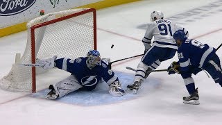 Andrei Vasilevskiy returns from injury for two spectacular saves