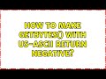 How to make getBytes() with US-ASCII return negative?