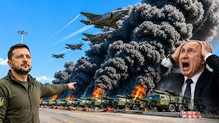 55 MINUTES AGO! A Russian weapons depot was blown up by a 95-ton US F-35 bomb.