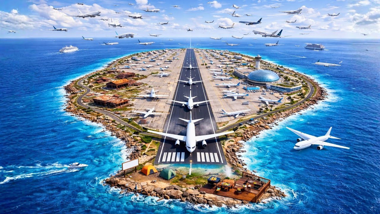 I Turned an Abandoned Sea Island into a Modern Luxury Airport (ASMR)