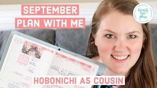 Hobonichi Cousin September Monthly Plan with Me || Midnight Bloom || Mandy Lynn Plans