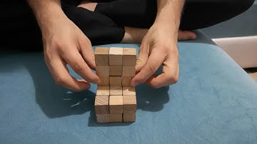 The Soma cube -how to make chair  (soma küpü sandalye yapımı)