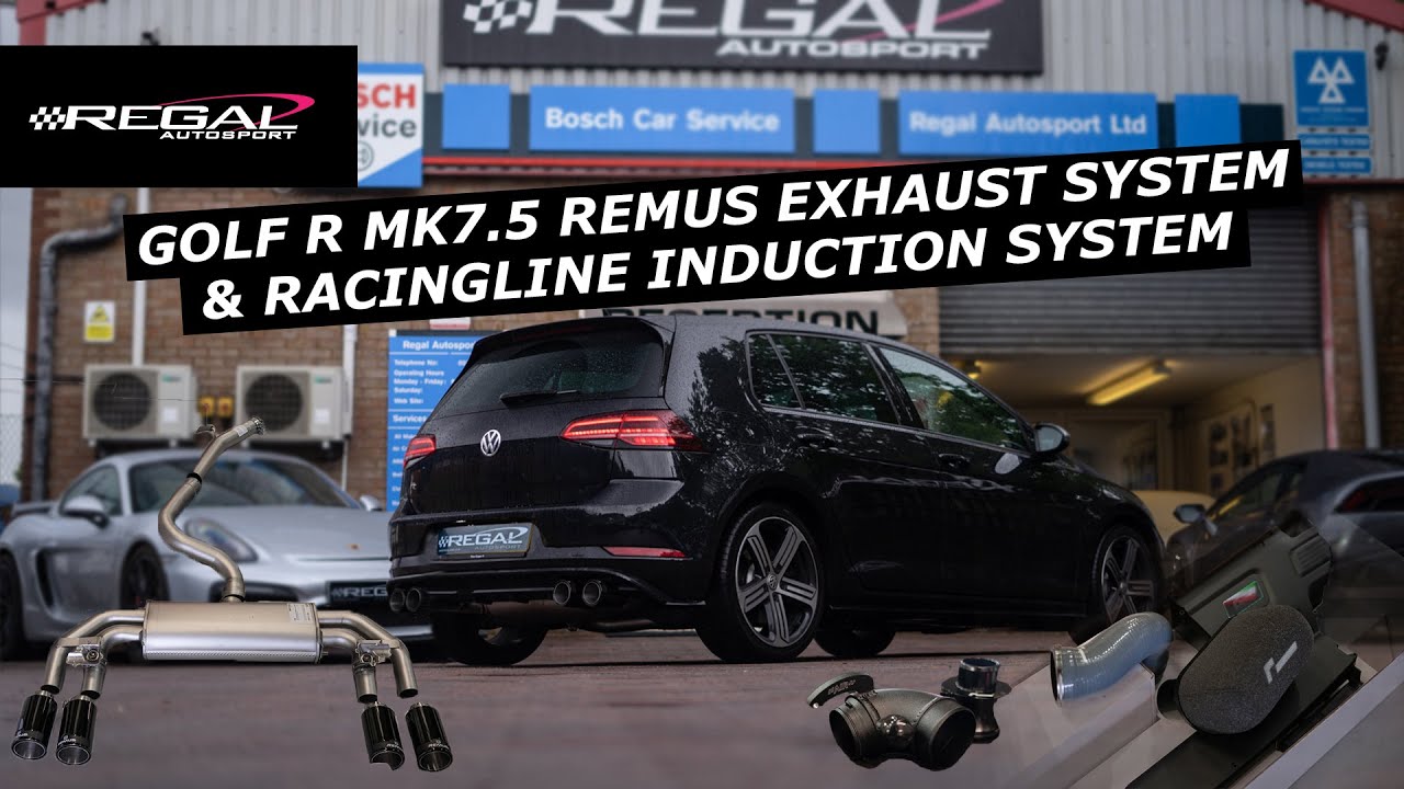 MK7.5 Golf R Remus Exhaust & Racingline Intake Upgrades - YouTube