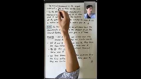 The Rational Canonical Form over F and over K (Algebra 3: Lecture 2 Video 4)