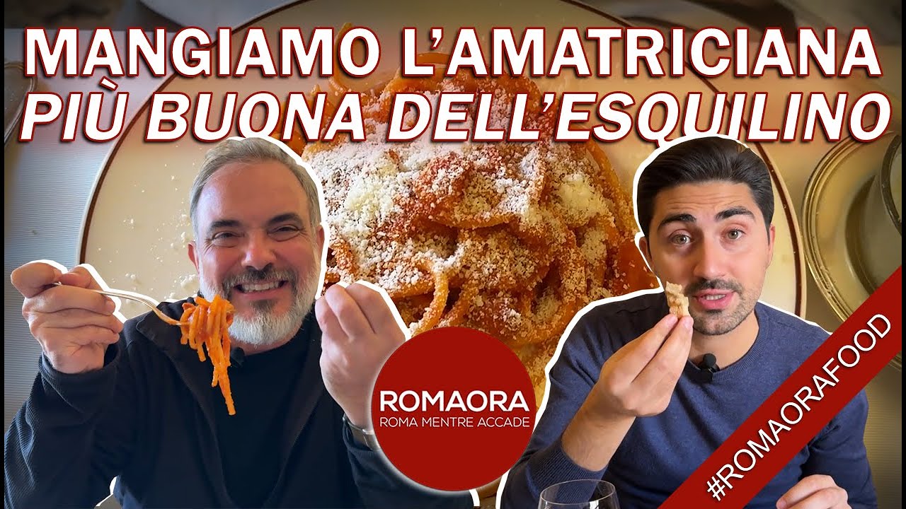 Mangiamo l'AMATRICIANA più buona dell'ESQUILINO