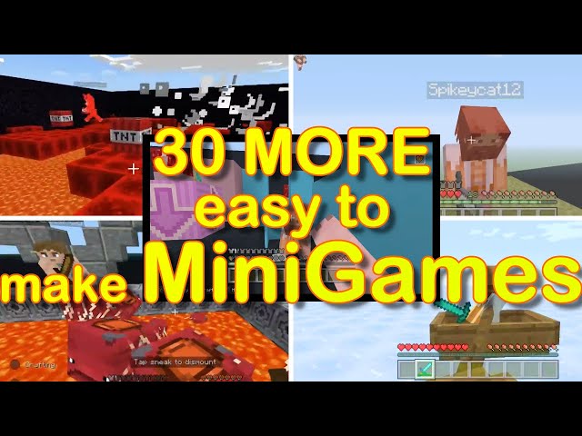 ✔️ 4 AWESOME Minecraft Redstone Minigames! (Tutorials Included) 