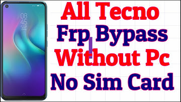 All Tecno Frp/Google lock Bypass 2020 Without Pc | Tecno Frp Bypass Without sim Method 1000% Work